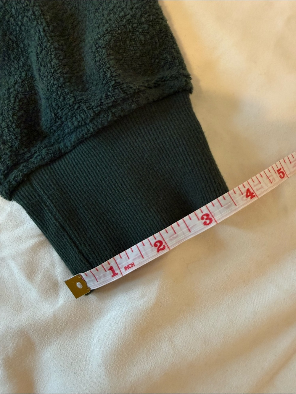Aerie Sherpa Quarter Zip Pullover Women's Large Green Fleece Cozy - Picture 11 of 13